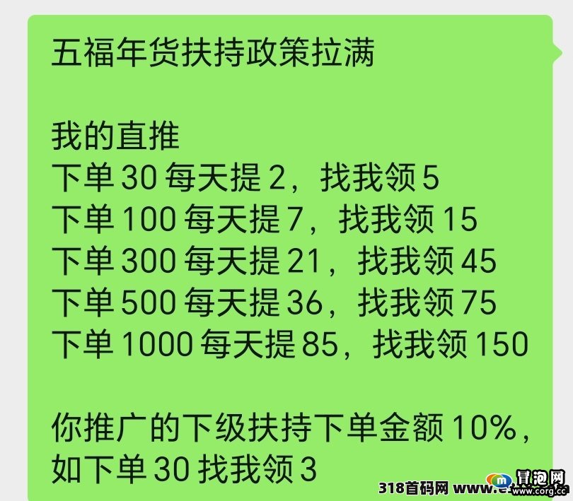 五福年货，今日首码新项目刚刚上线送福利，零投入零风险项目