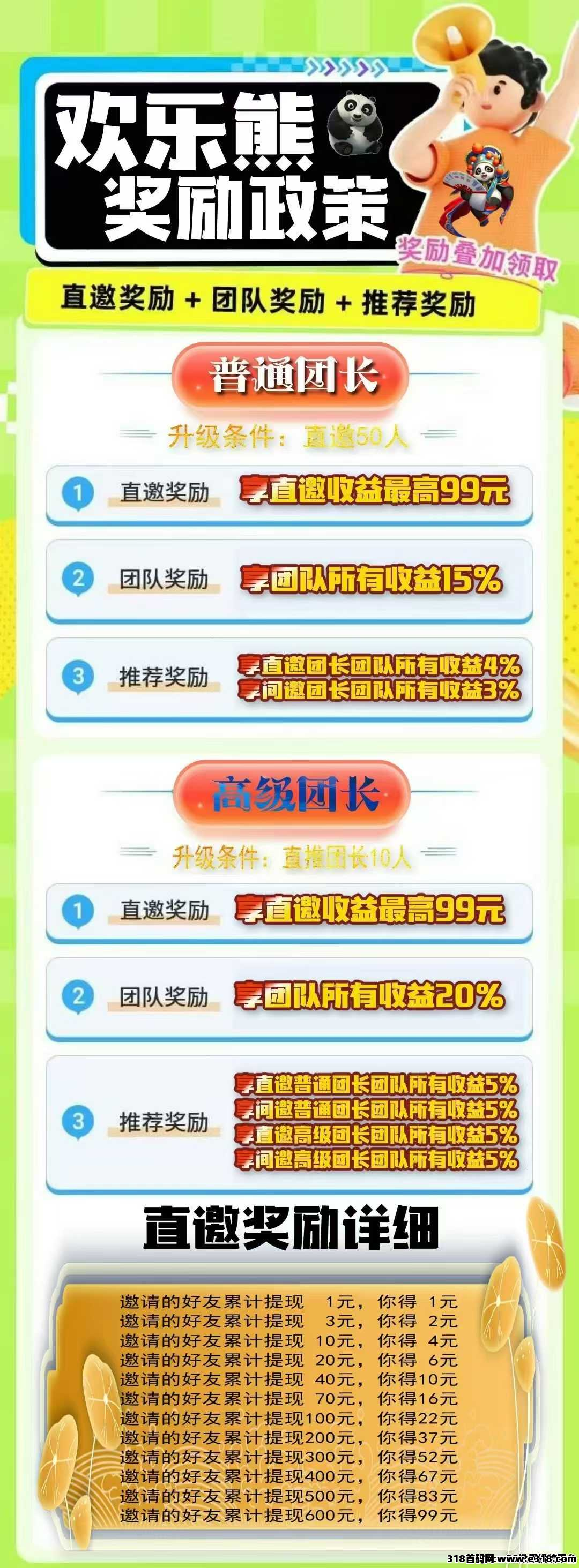 欢乐熊纯广告零撸项目