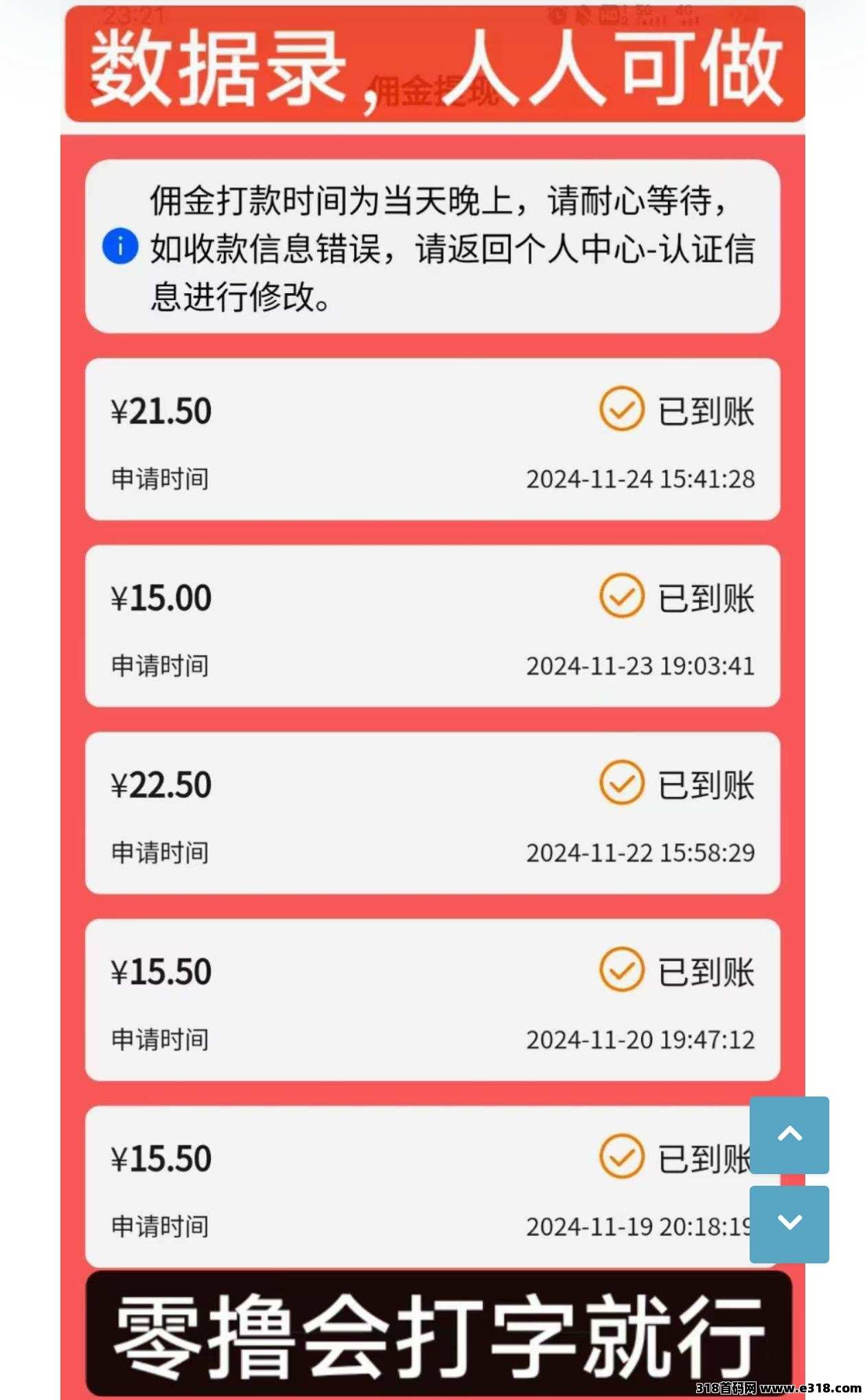 数据录项目，人人会打字实现零撸
