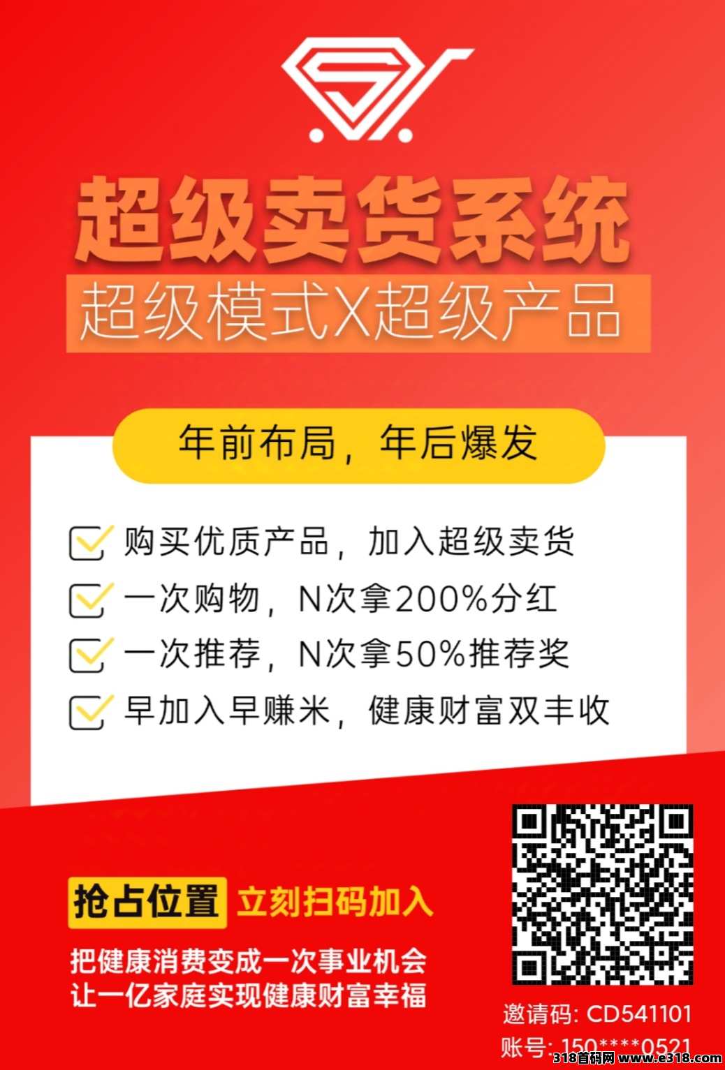 【超级卖货系统】2025最火爆的模式，购买一套产品参与系统