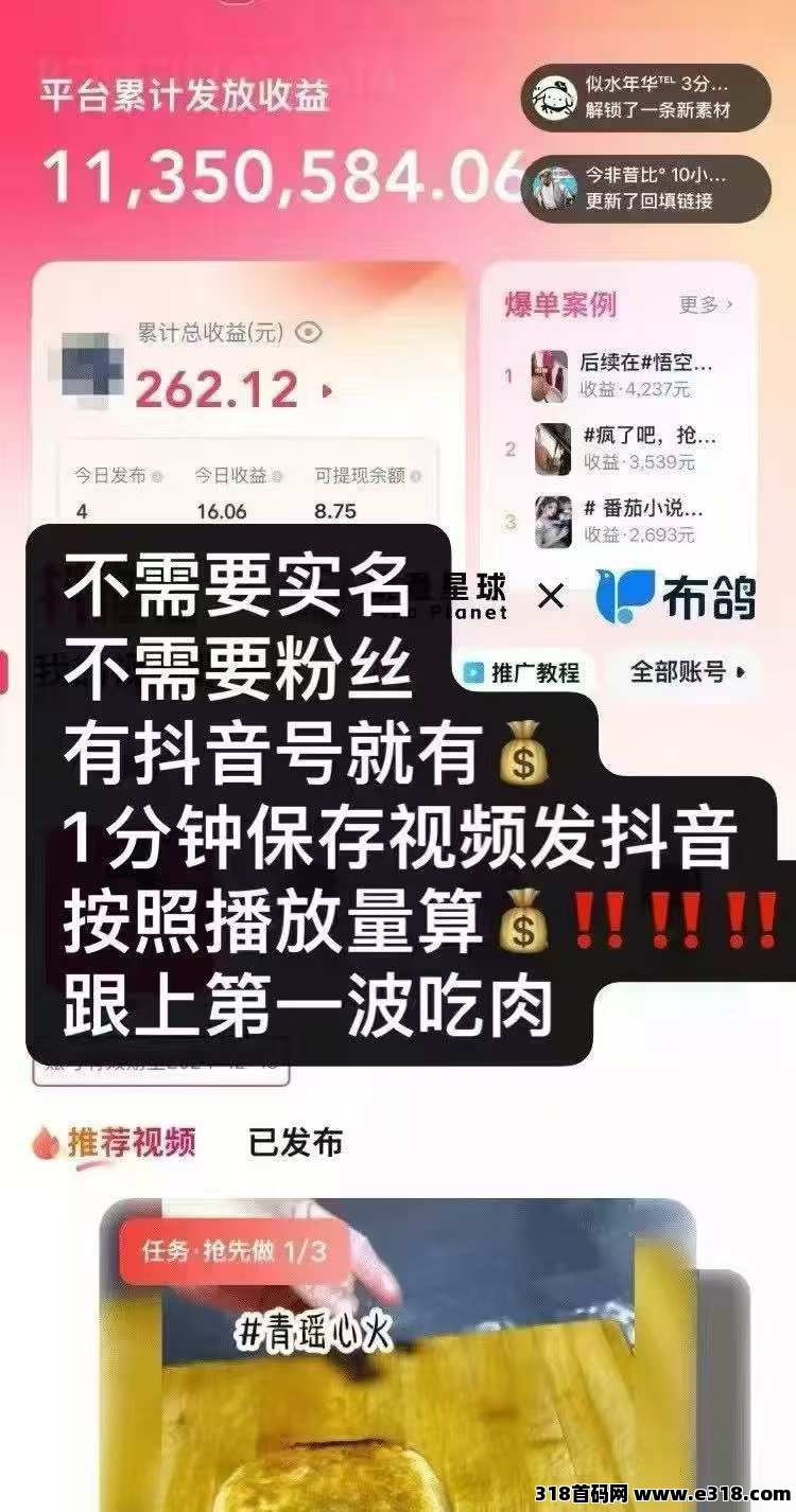 首码抖推猫，对接优秀领导人