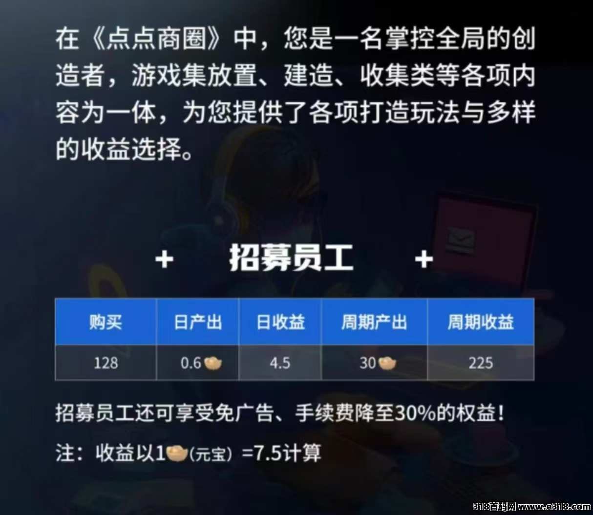 《点点商圈》免费零撸项目，外场无限回收