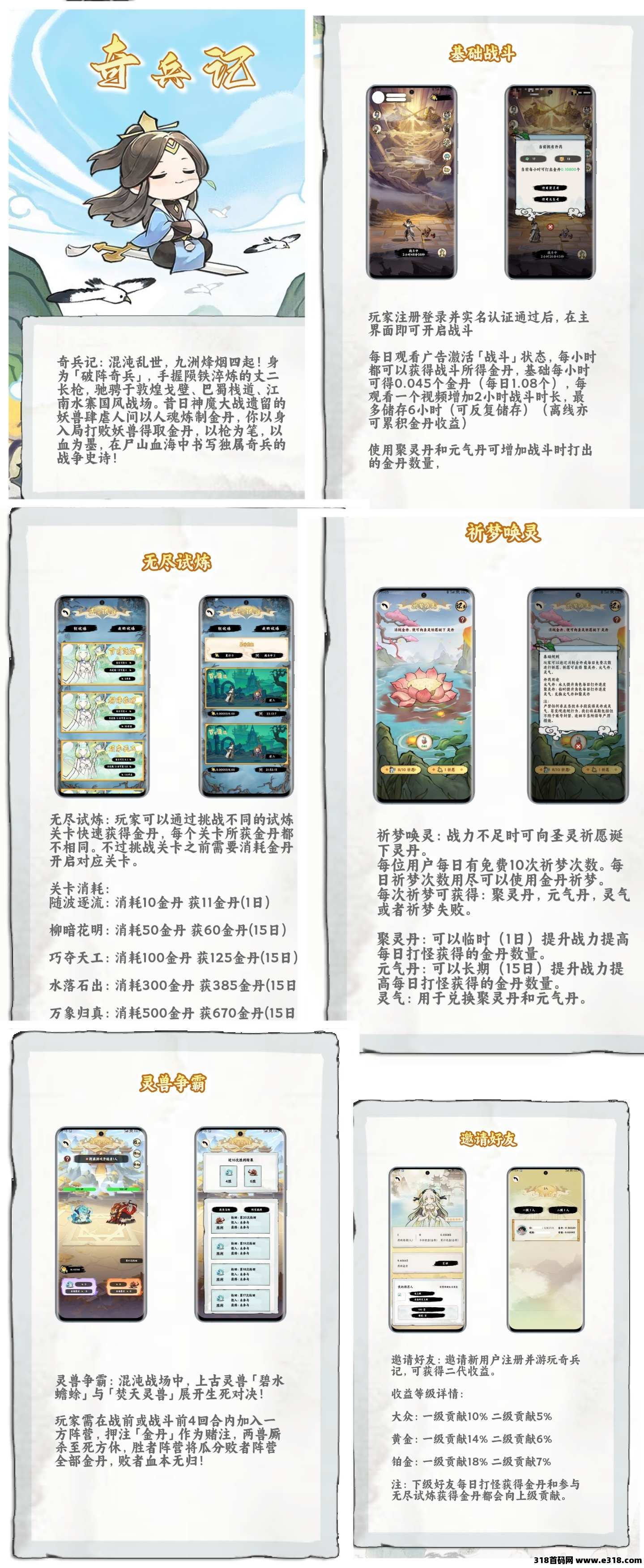 首码奇兵记预热，0撸国风游戏，即将上线