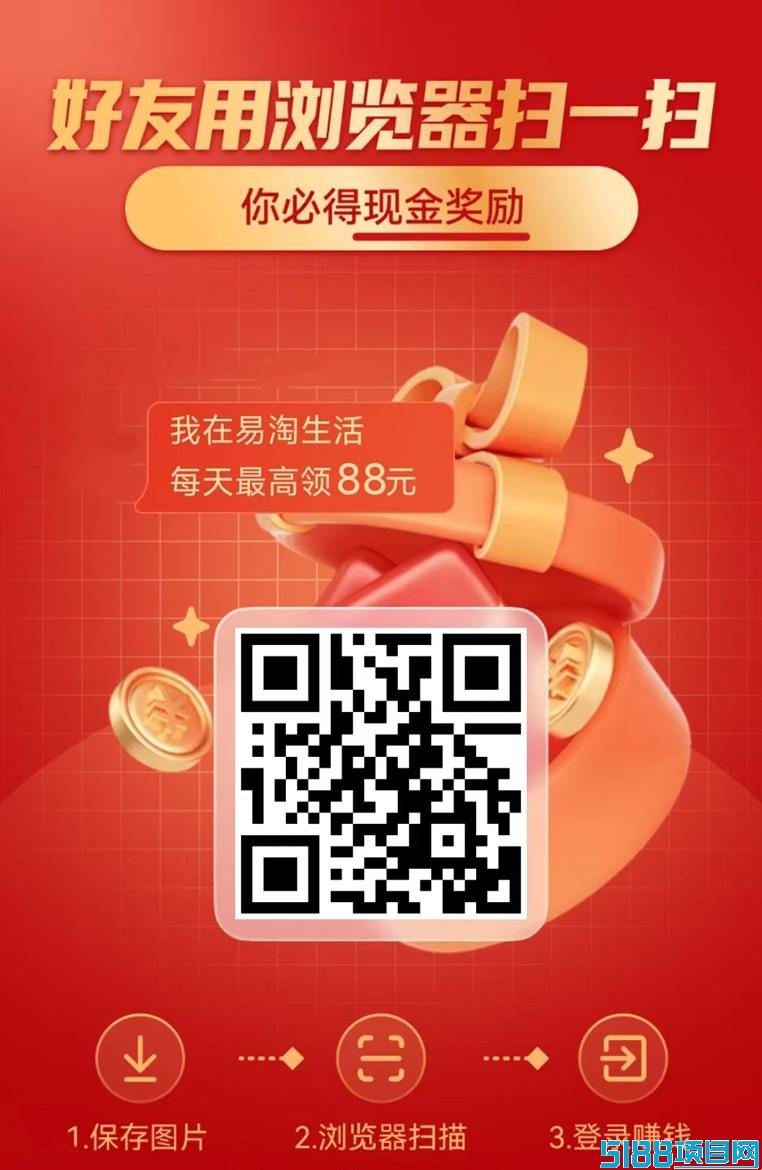 易淘生活首码刚出，尚玩助手旗下平台，看广告和购物领劵的模式！
