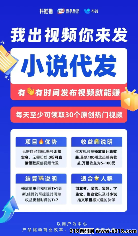 抖创猫代发视频变现，不用剪辑、0粉丝，新手小白轻松赚