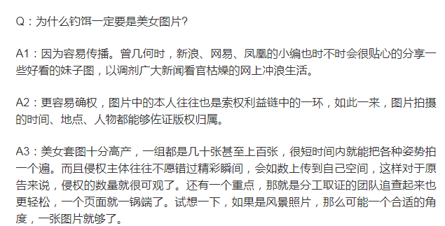 月入10万的暴利的灰色产业，美女图片侵权索赔项目！