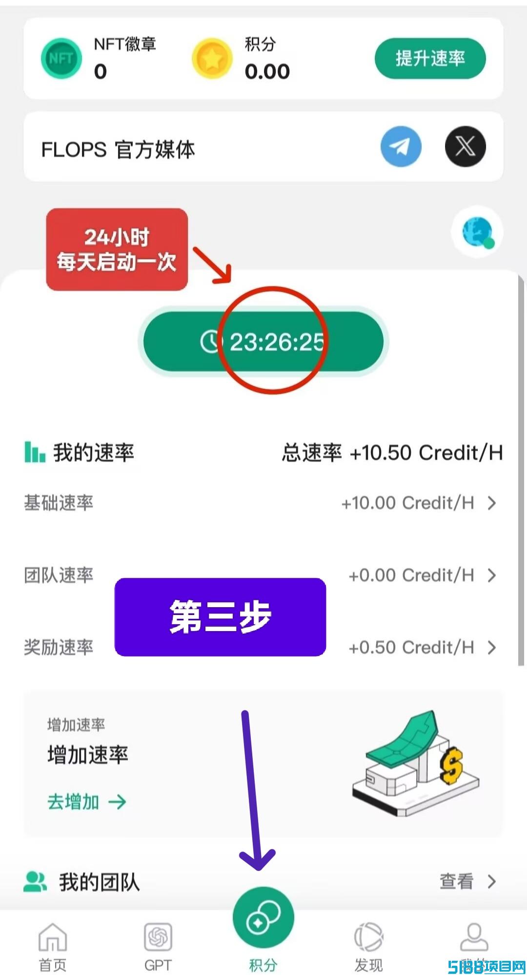 FLOPS：零撸挖掘公链网络，总量2.1亿，已获融2000W刀。