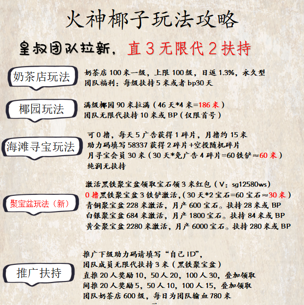 皇叔团队招人，日撸1.5元，扶持直3间2，免费激活聚宝盆，群内现结扶持！