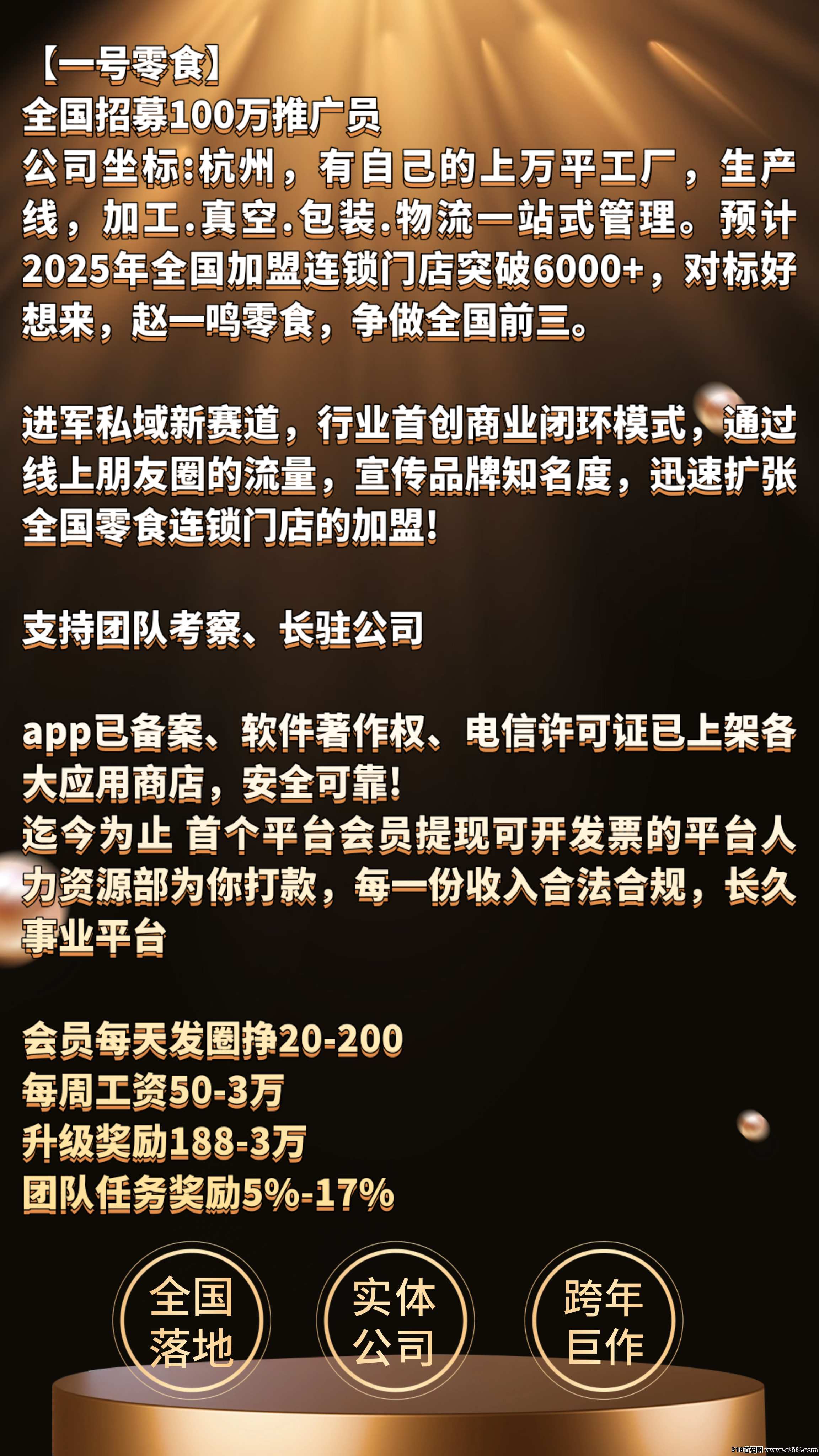一号零食，实体落地项目，已上架所有应用商城