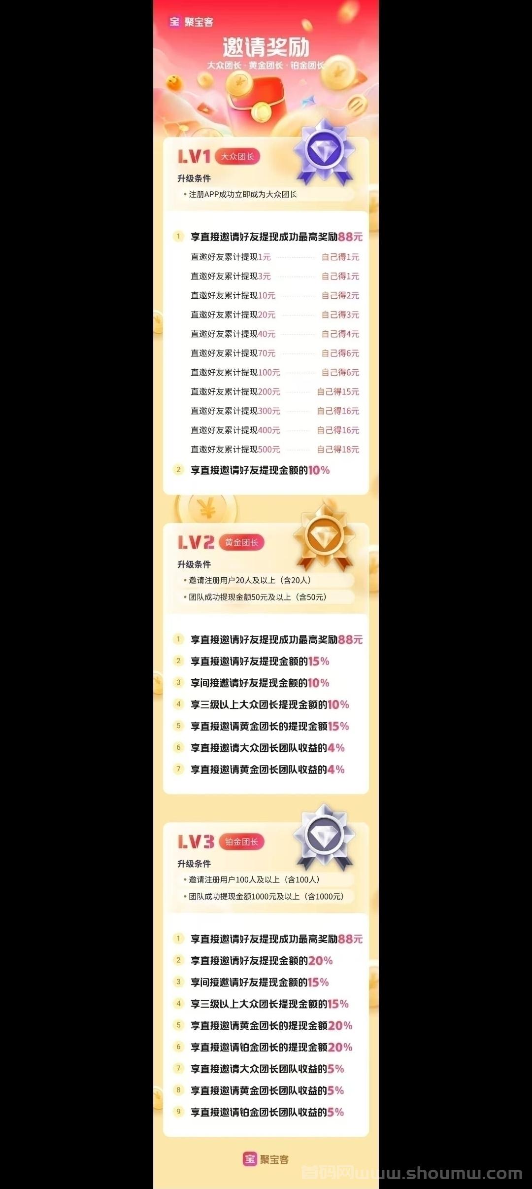 新出零撸项目，聚宝阁加入团长轻松赚米