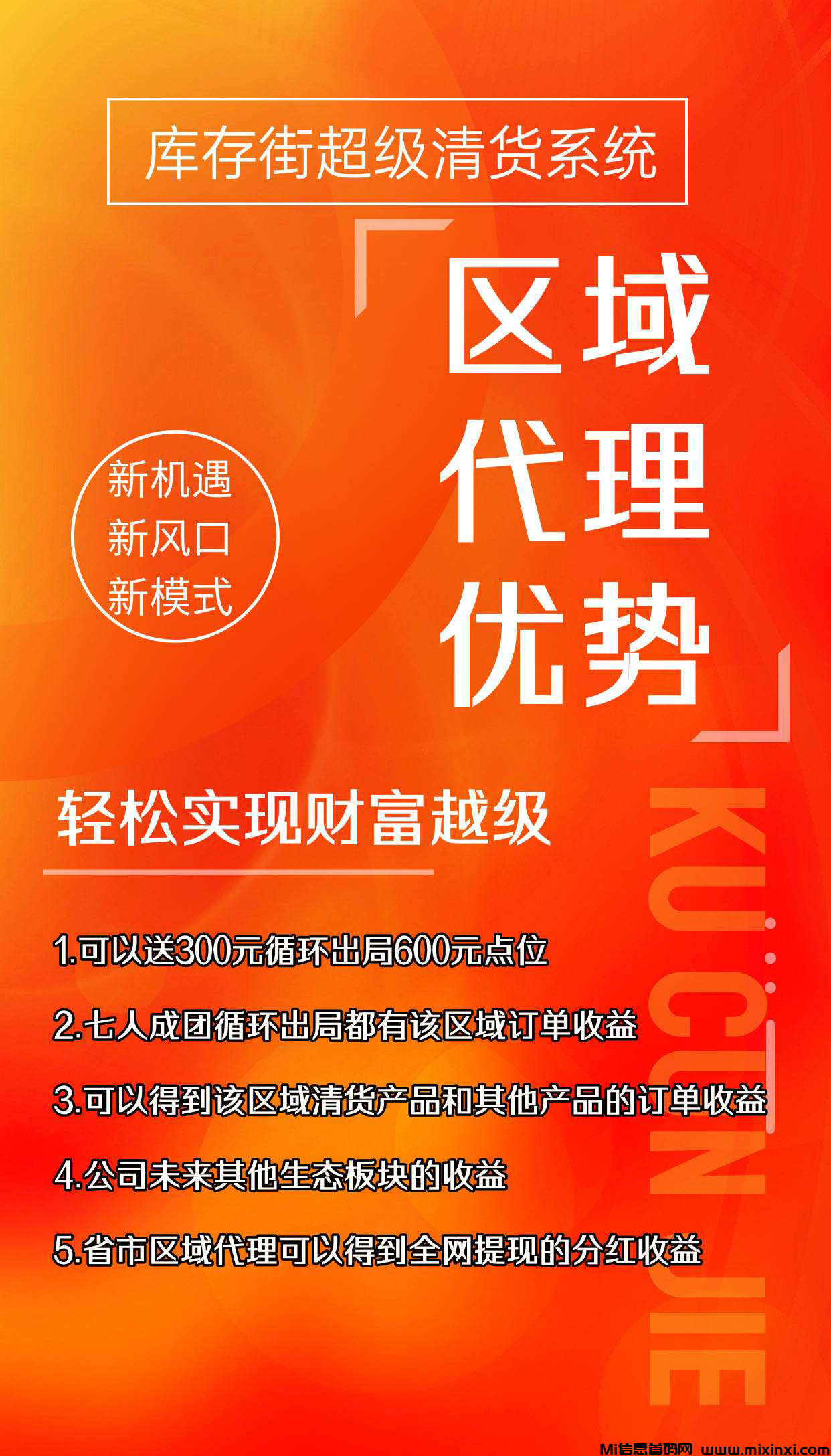 第一批吃螃蟹的人，库存街，超级清货系统，给力模式震撼来袭