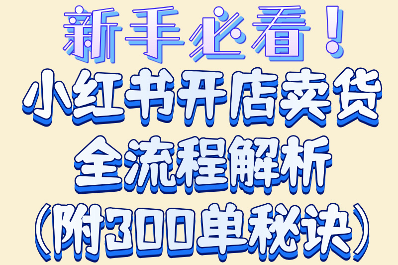 小红书开店卖货赚钱吗是真的吗?揭秘日销300单的野路子:小众类目