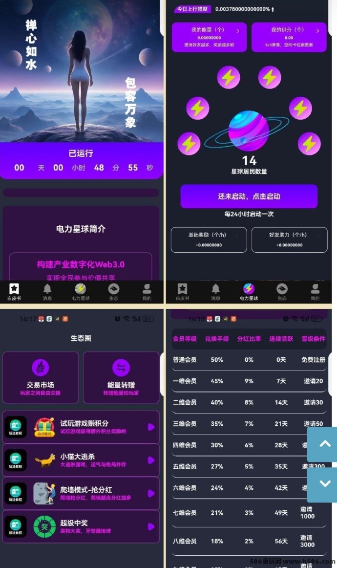 电力星球上线，0撸启动！全新3x3滑落生态，开启九维收溢新时代！