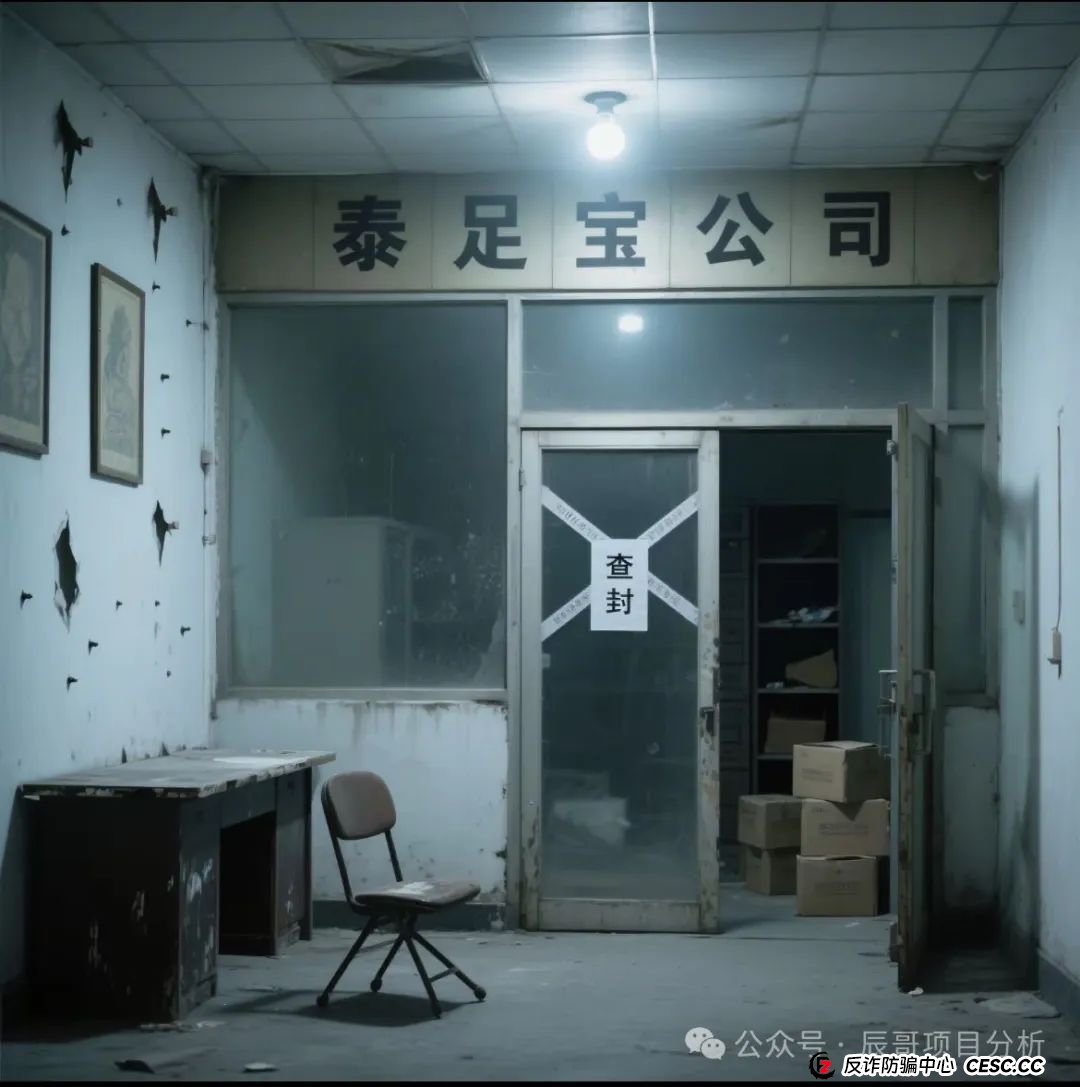 警惕【泰足宝】商贸有限公司被查人去楼空！