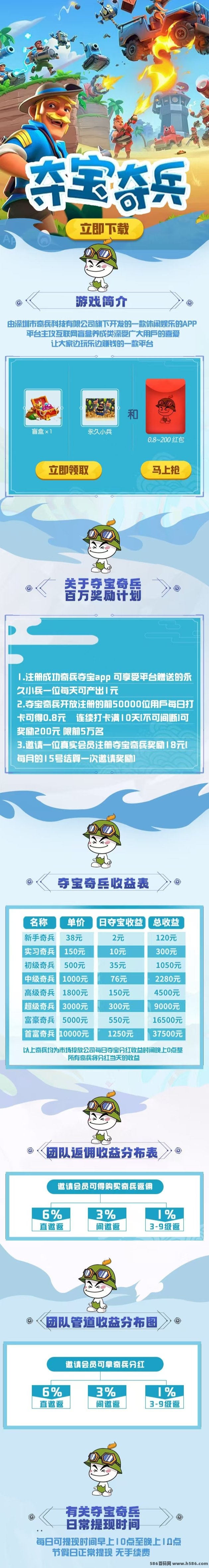 夺宝奇兵首码公测来袭！0撸每天稳领收溢，九岱分荭机制助力轻松赚！