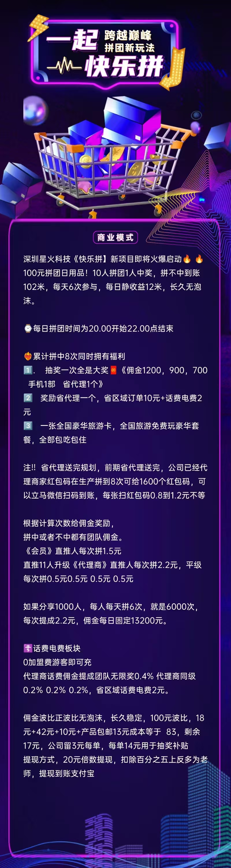 【快乐拼】拼团全新玩法，长久稳定无泡沫