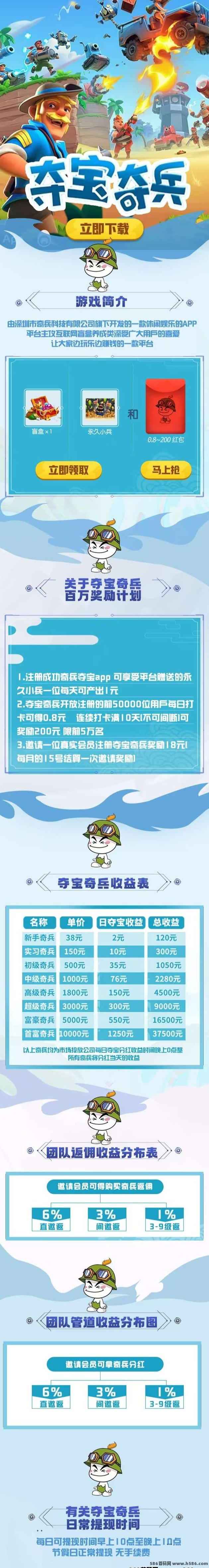 夺宝奇兵公测上线：稳定收溢模式，每日打咔轻松赚！