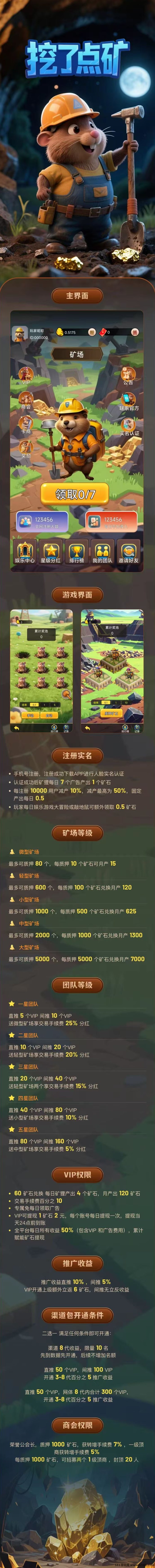 K工河狸首码上线：每日7广告轻松产石，模式新颖保底高收溢！