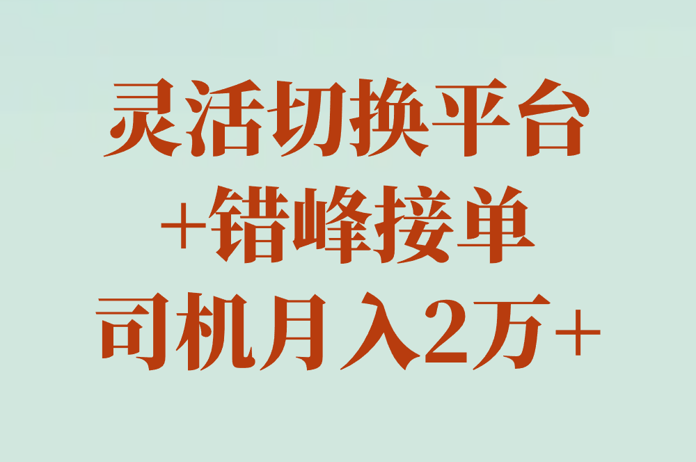 网约车十大接单平台哪个最赚钱?2025最新排名+注册攻略全解析
