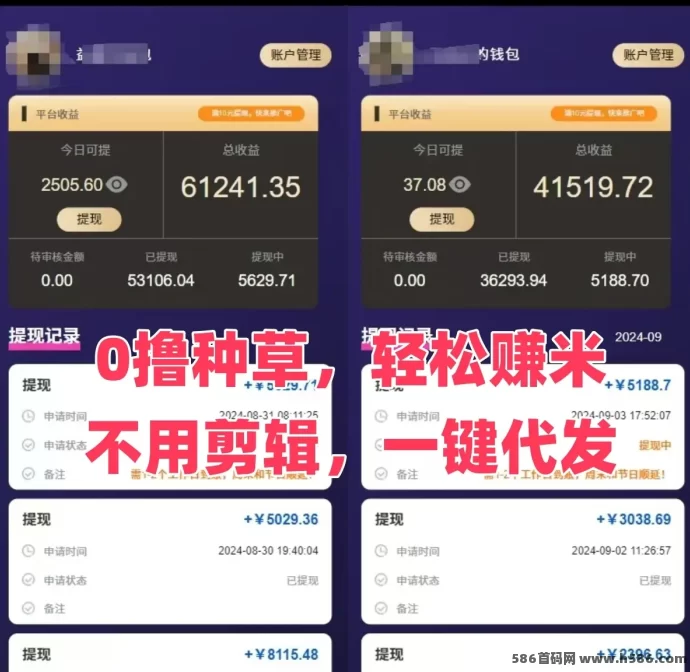 米客赚平台全解析：零基础代发视频，每天轻松赚取稳定副业收入！