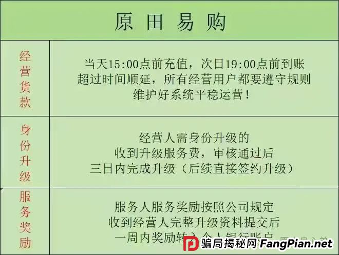 原田优选赚钱是真的吗？警惕：原田易购表面是商城电商平台，实则是互助骗局