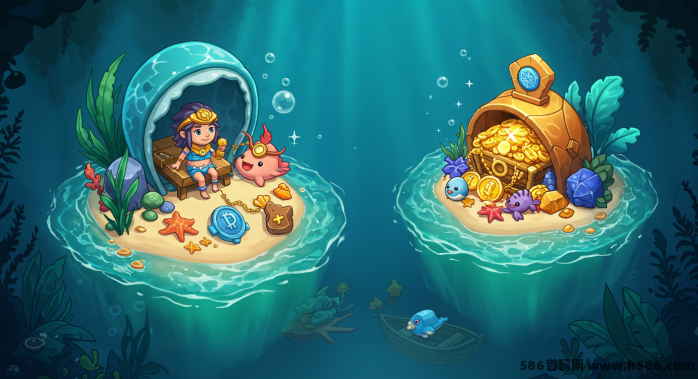 深海宝藏岛：:海洋冒险链游，养萌宠，探秘宝藏！