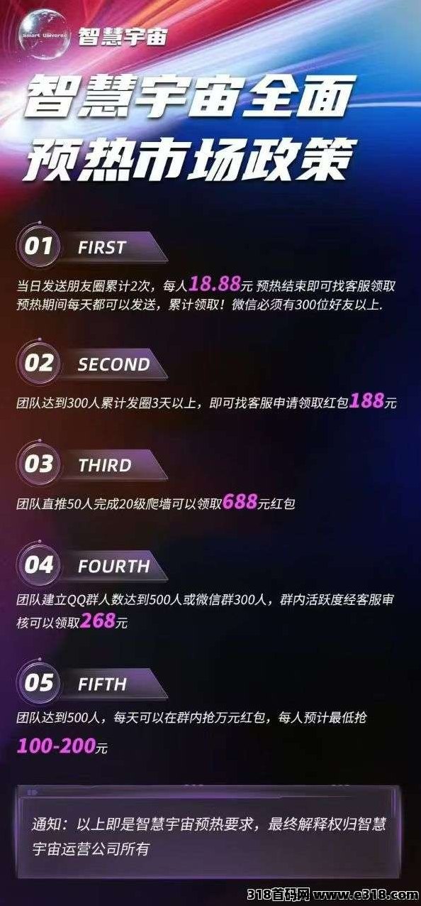 智慧宇宙磐计划震撼上线！零门槛参与+三级扶持+可垫付机制，团队长火热招募中！