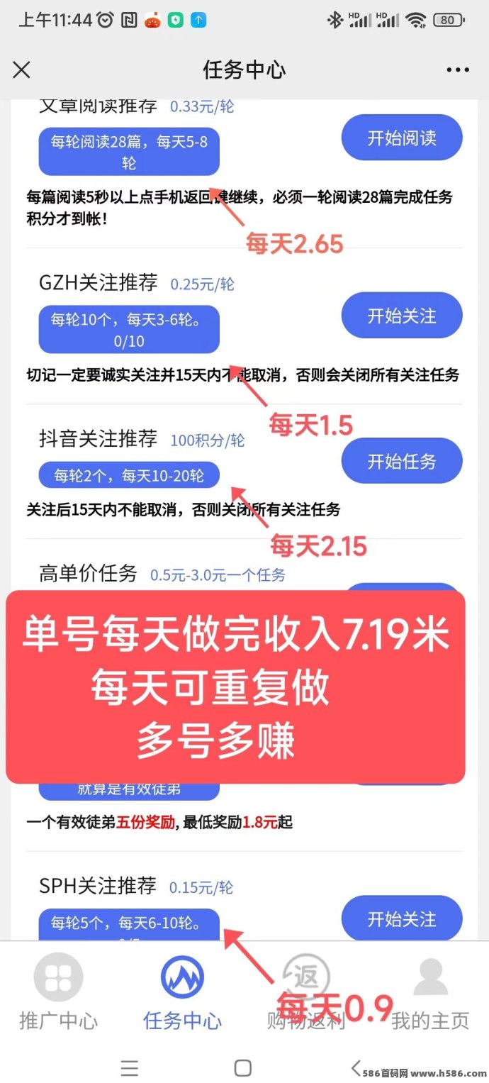 有米阅读首码项目详解：单号日赚7圆，多号轻松多赚，稳定提取秒到！