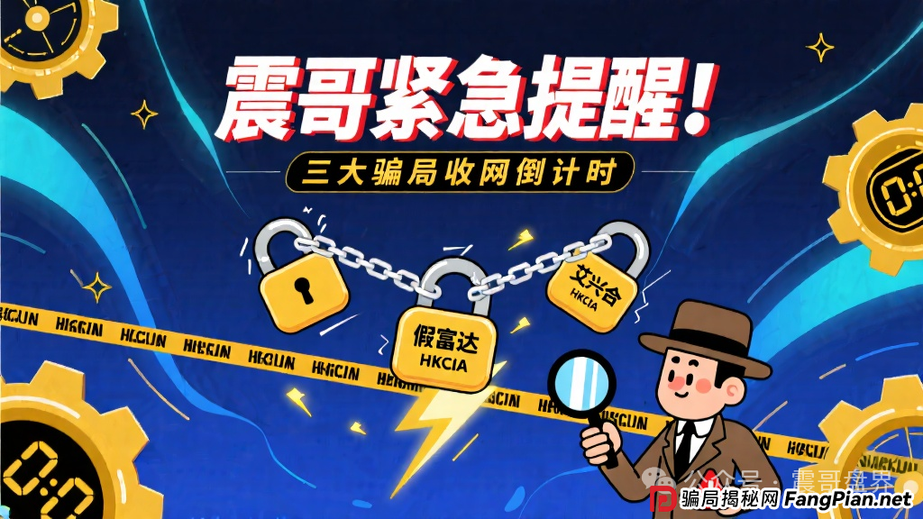 紧急提醒!艾兴合/假富达管家/HKCIA三大骗局收网倒计时