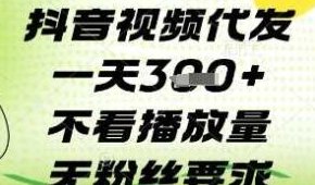 抖视频代发模式,零基础轻量操作实现稳定收溢积累! 抖视频代发模式,零基础轻量操作实现稳定收溢积累!