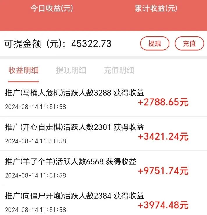 零撸【小游戏广告分成】，多种模式，月入5000+(2)
