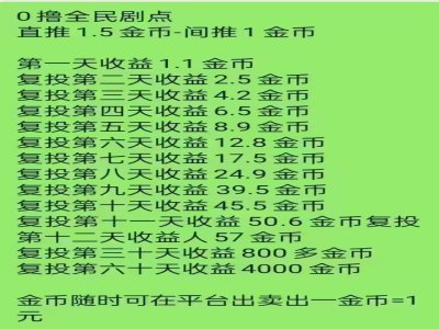 最稳跨年橡木月赚一k，全民剧点 最强零撸 福利拉满